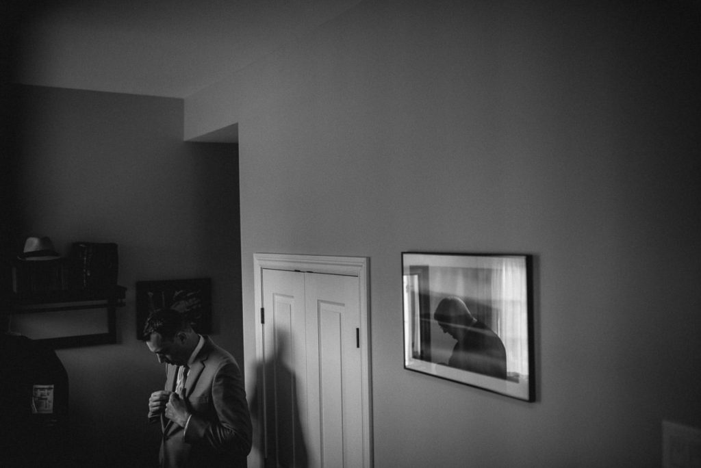 groom getting ready