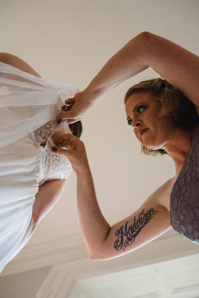bride getting ready