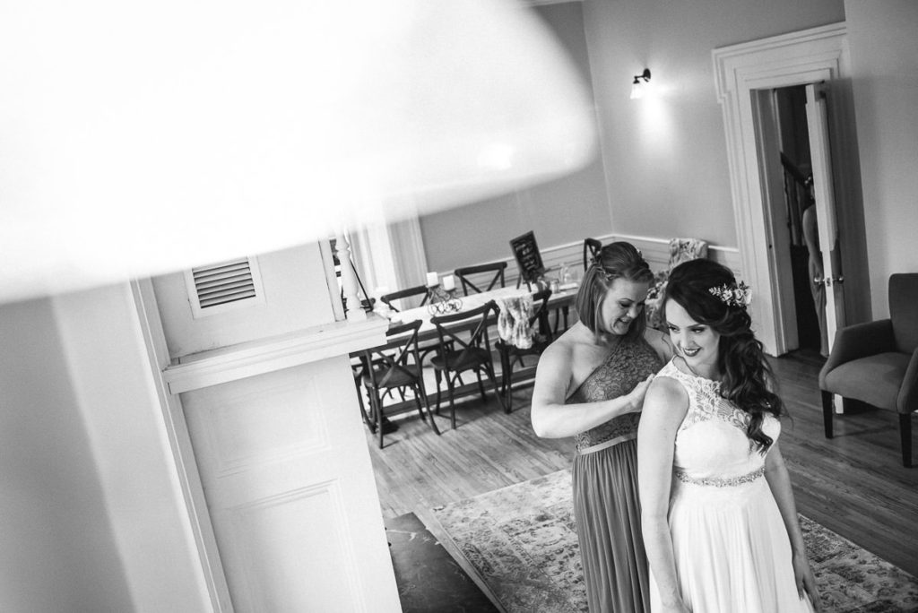 bride getting ready