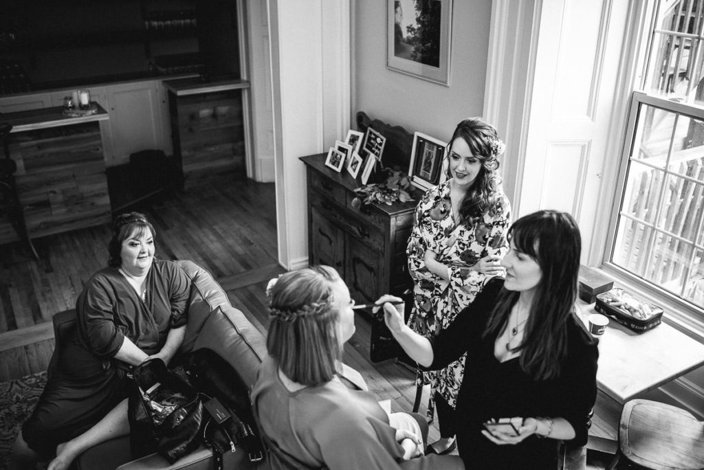 bride getting ready