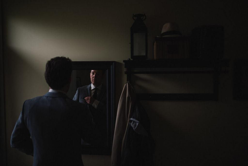 groom getting ready