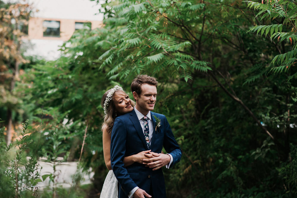 first look bride and groom