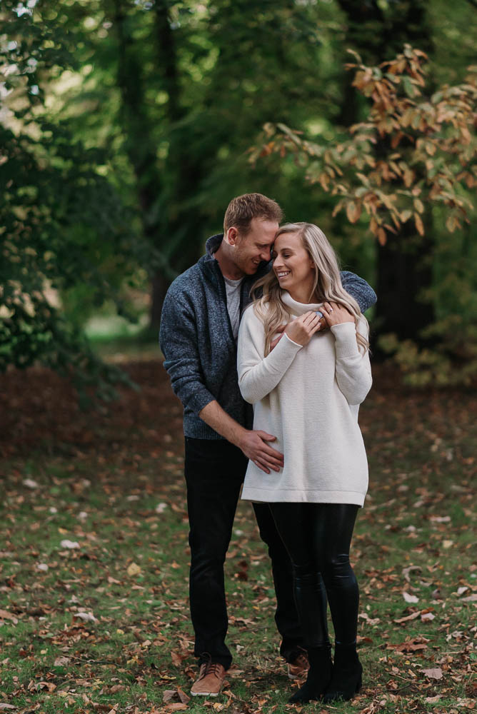 intimate engagement session