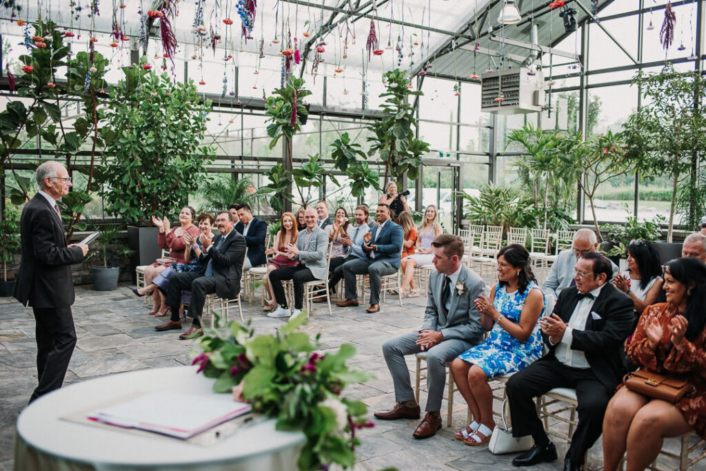 wedding ceremony at aquatopia
