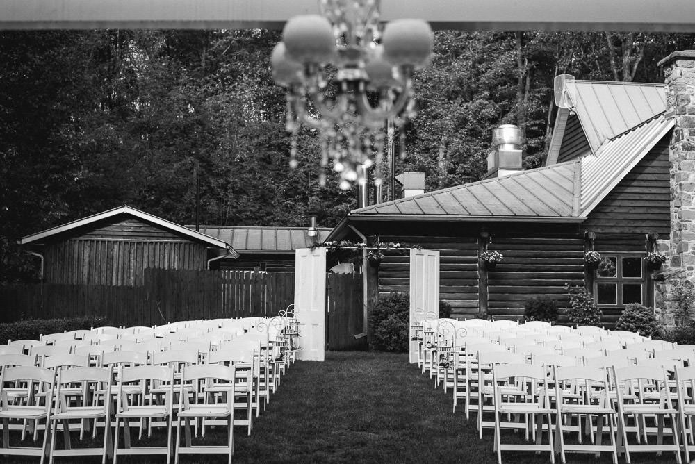 photo of ceremony space before the wedding starts